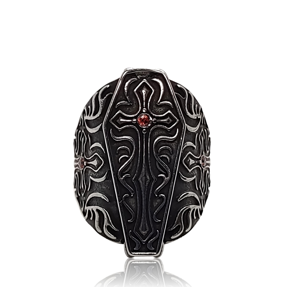Silver Cross Men's Ring
